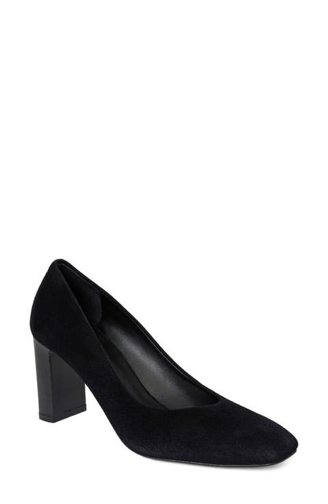 Amadora Block Heel Pump