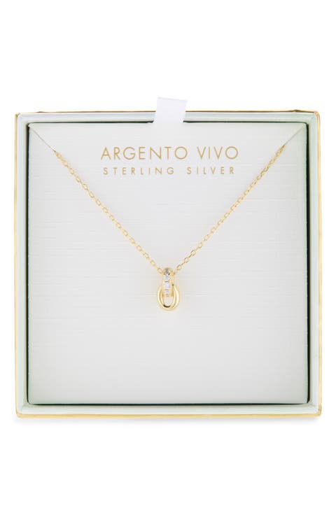 Pavé Interlocking Link Necklace