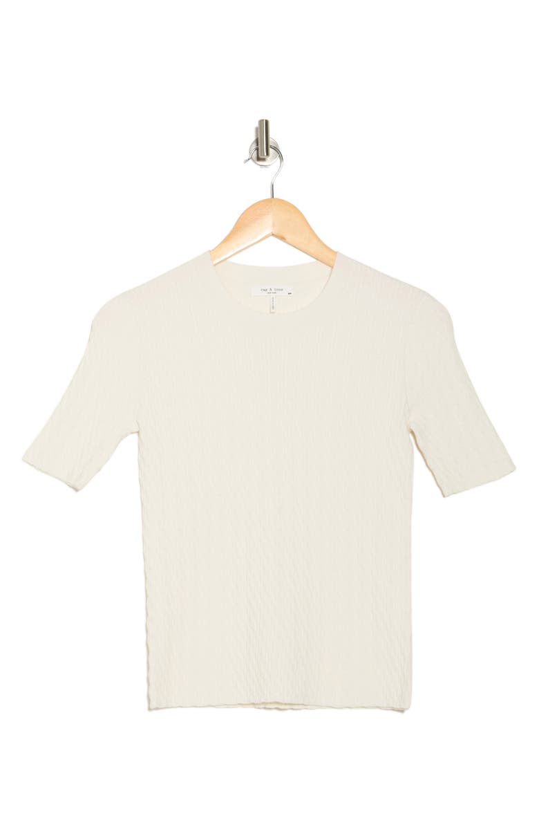 Tam Short Sleeve Cable Knit Sweater