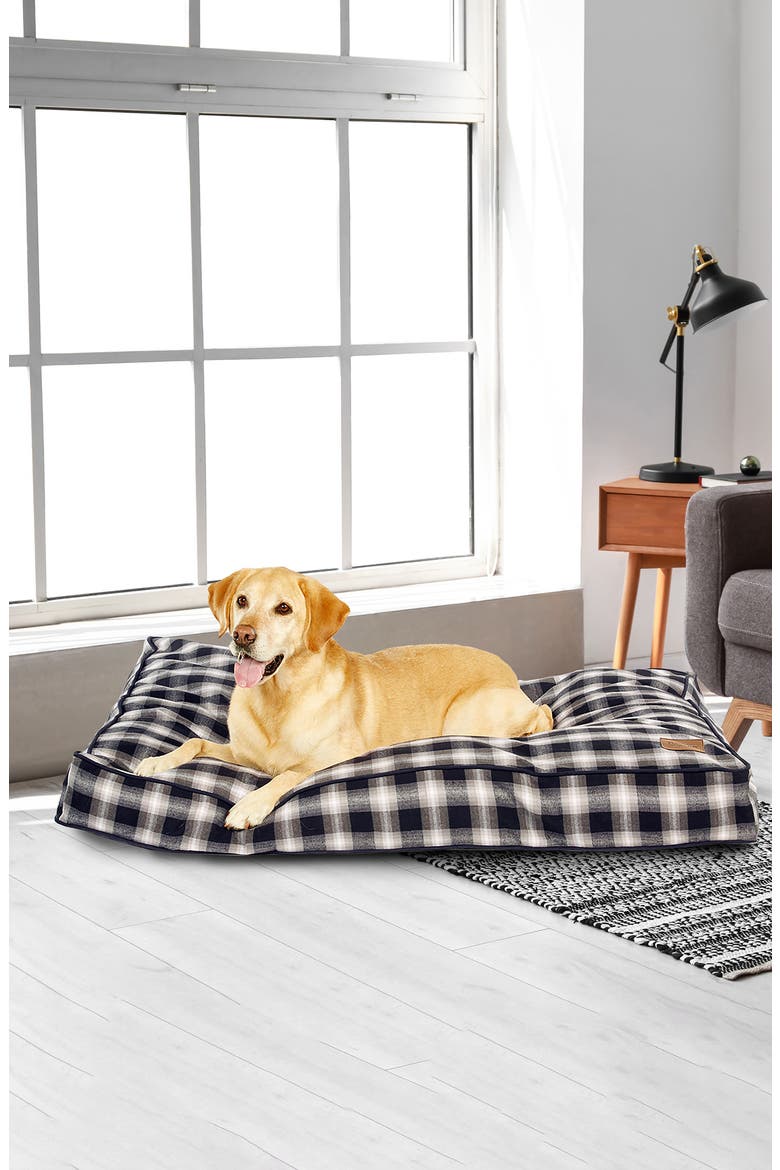 Napper Dog Bed, Alternate, color, CHARCOAL OMBRE PLAID