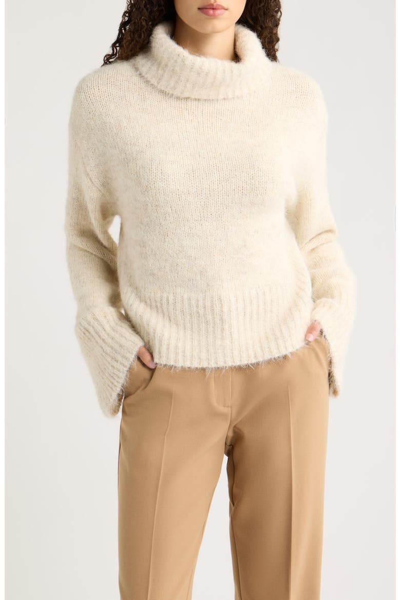 Turtleneck Sweater, Main, color, BEIGE