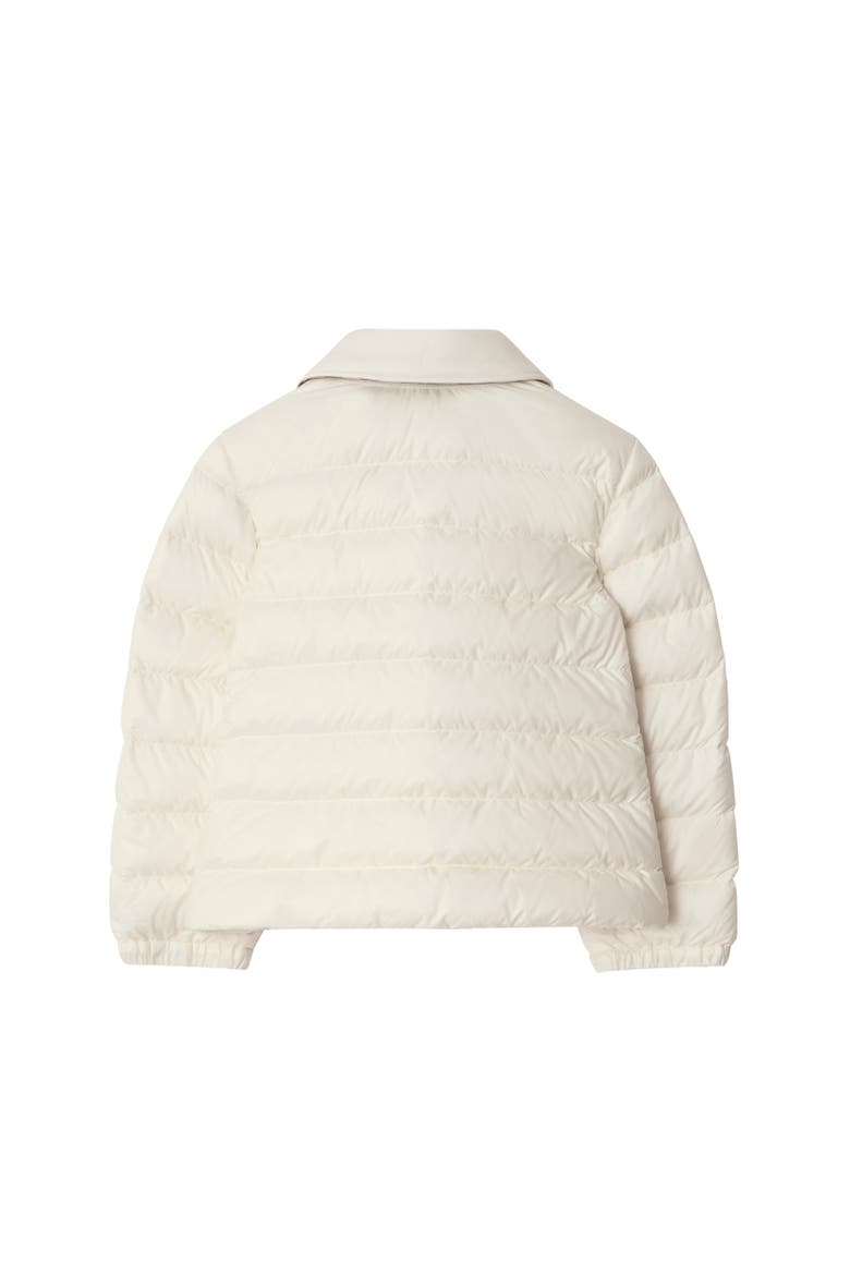 Checker-tape Nylon Puffer Jacket, Alternate, color, Rain white