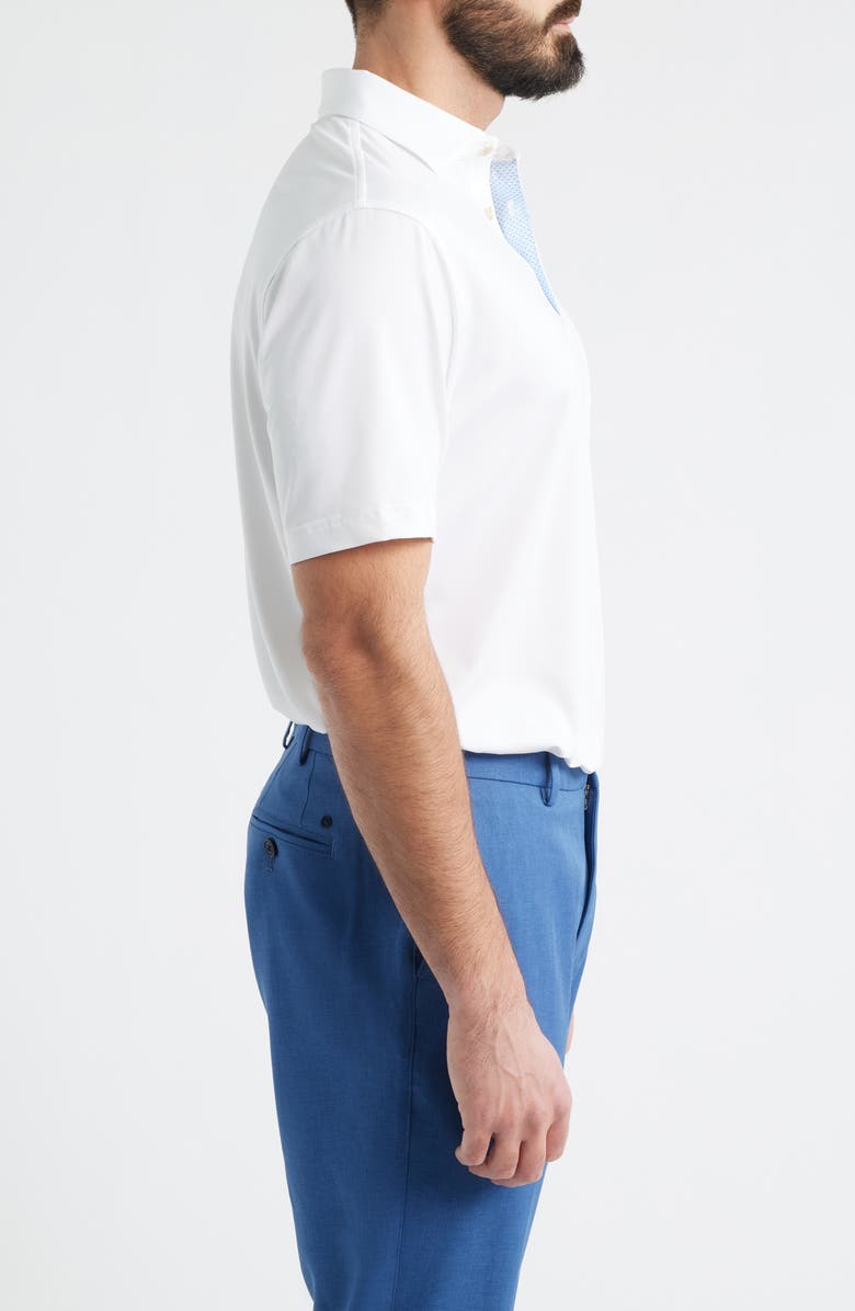 Peter Millar Performance Jersey Polo, Alternate, color, White
