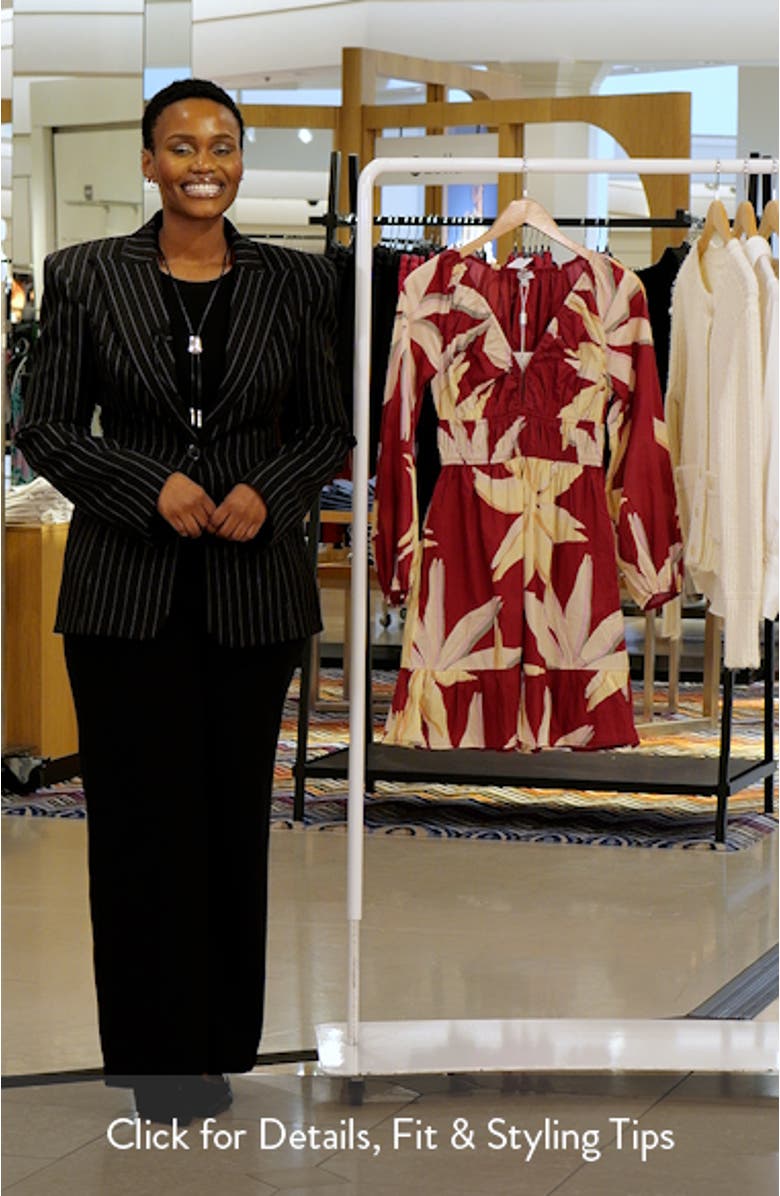 Krina Floral Ruched Dress, sales video thumbnail