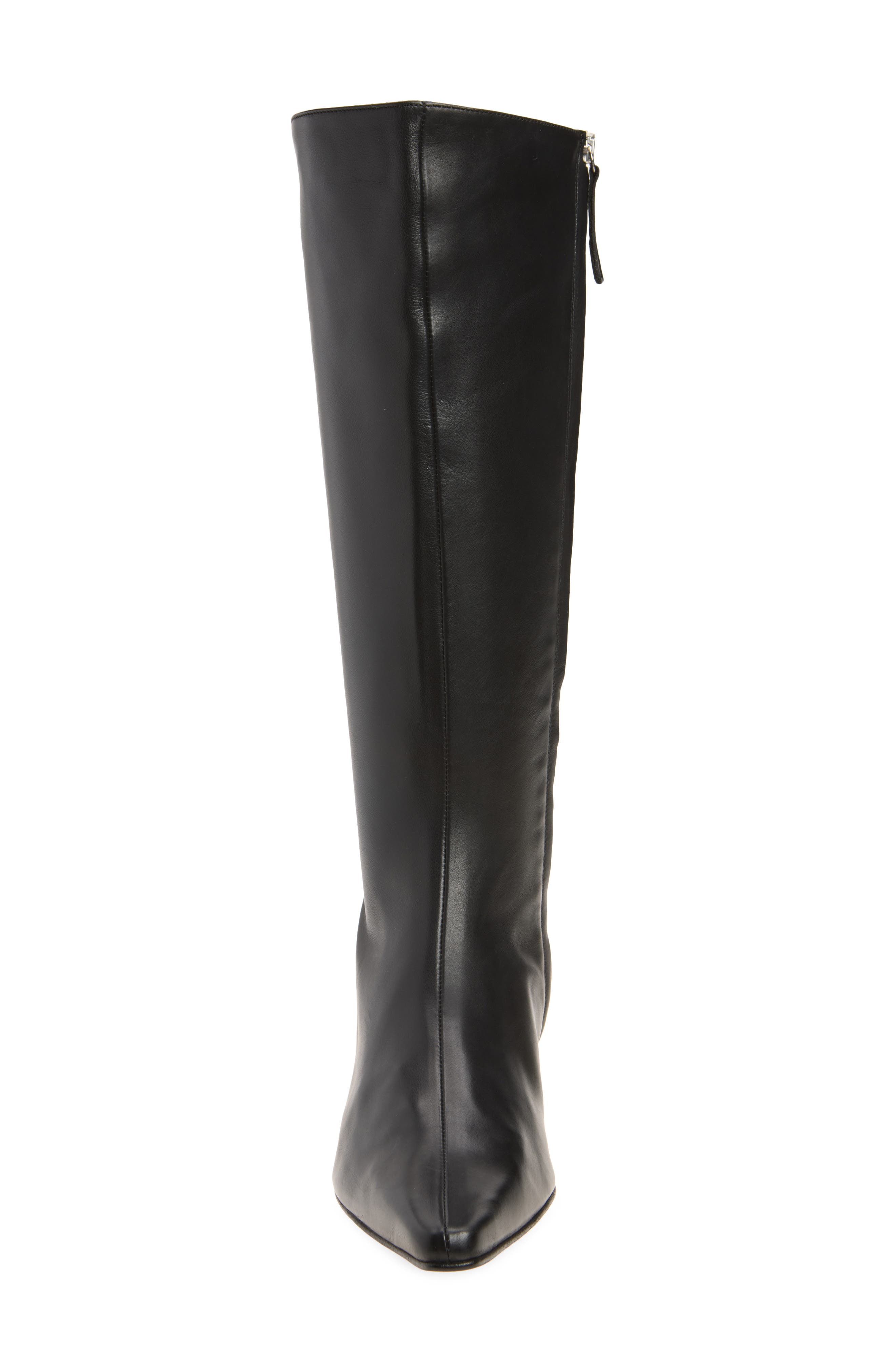 Gema Knee High Kitten Heel Boot, Alternate, color, BLACK