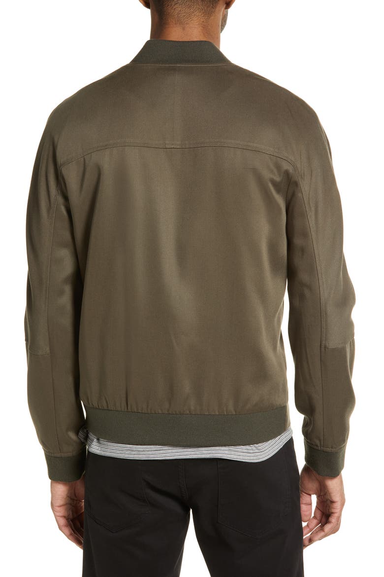 Men's Bomber Jacket, Alternate, color, PINE TREE