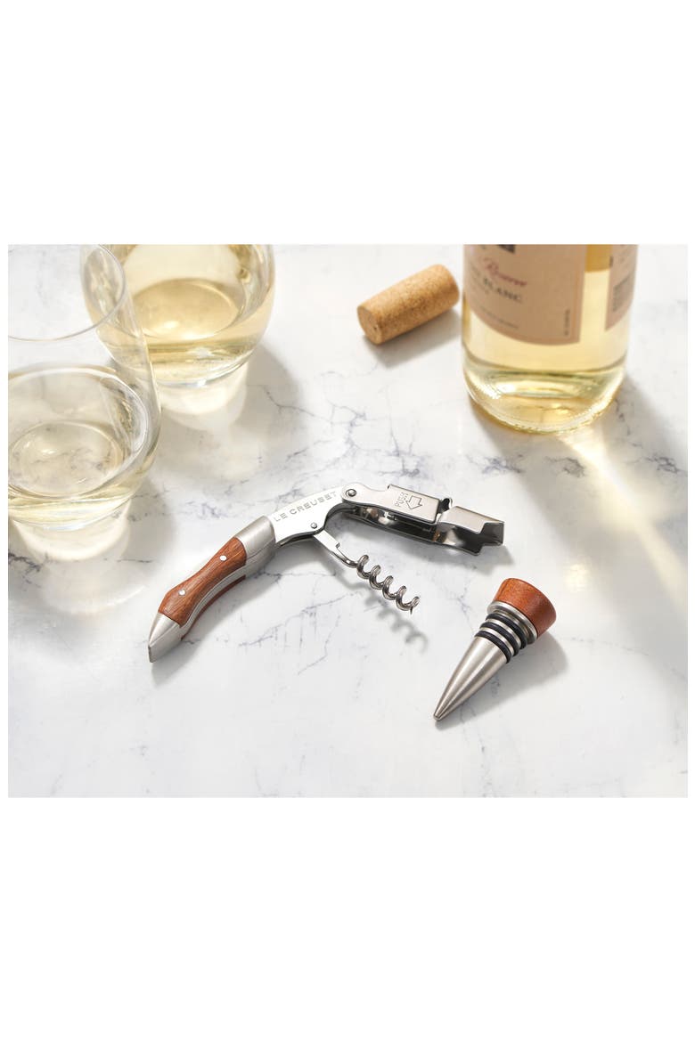Rosewood Waiter’s Friend & Stopper Gift Set, Alternate, color, SILVER
