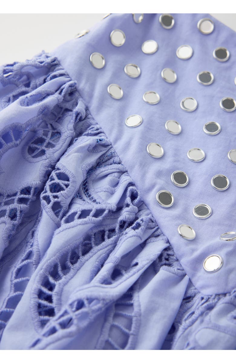 Marlo Kids Luciana Embroidered Bubble Mini Skirt, Alternate, color, Lavender