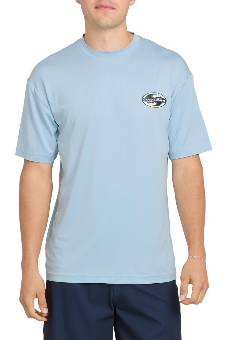 All Day Short Sleeve Rashguard, Main, color, SKYWAY
