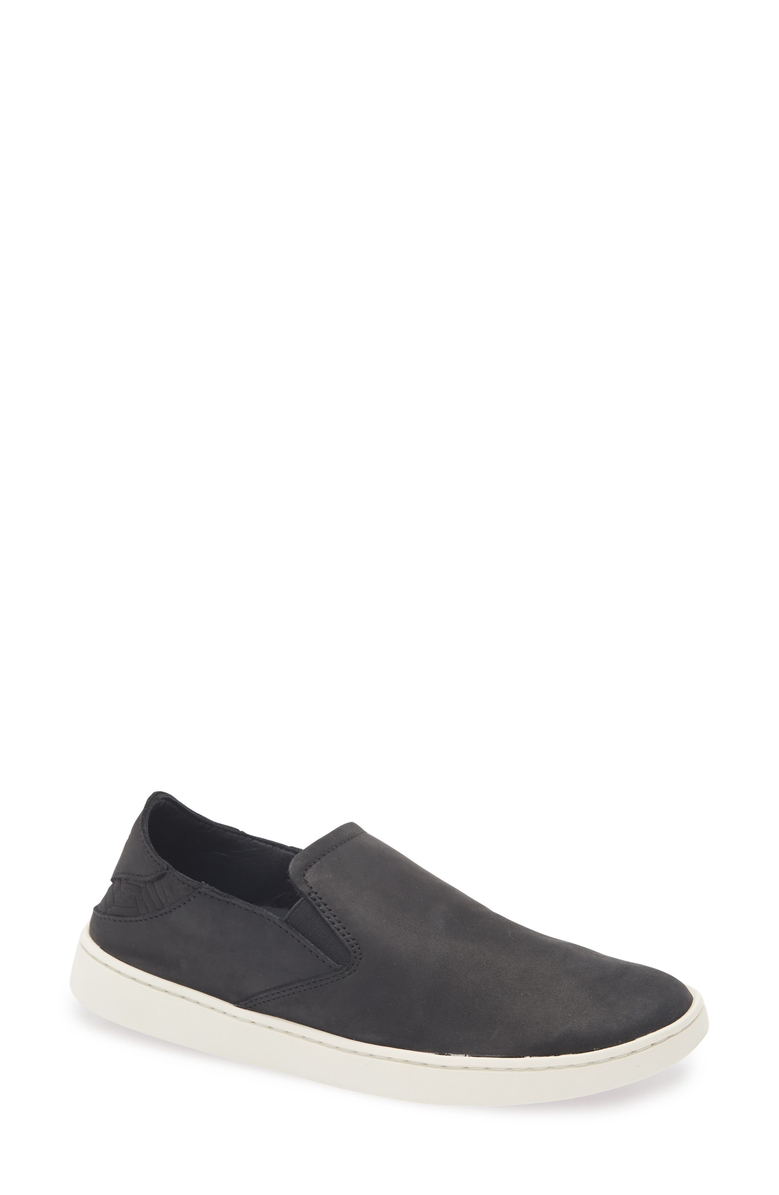OluKai Pehuea Slip-On Sneaker, Main, color, Onyx / Onyx