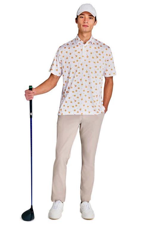 Construct Burgers & Pickles Polo In White