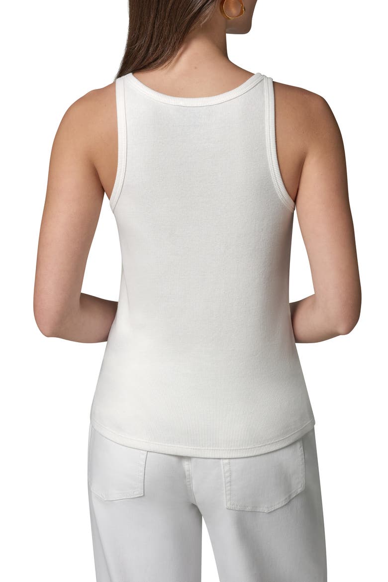 Rib Scoop Neck Tank, Alternate, color, CREAM
