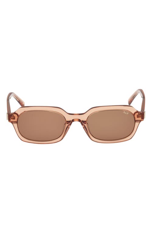 Abercrombie & Fitch 50mm Oval Sunglasses In Blue