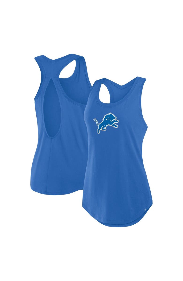FANATICS Women's Fanatics Blue Detroit Lions Iron Fan Tank Top, Alternate, color, 