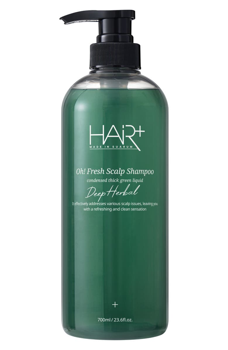 HAIR+ Oh! Fresh Scalp Deep Herbal Shampoo, Main, color, Deep Herbal