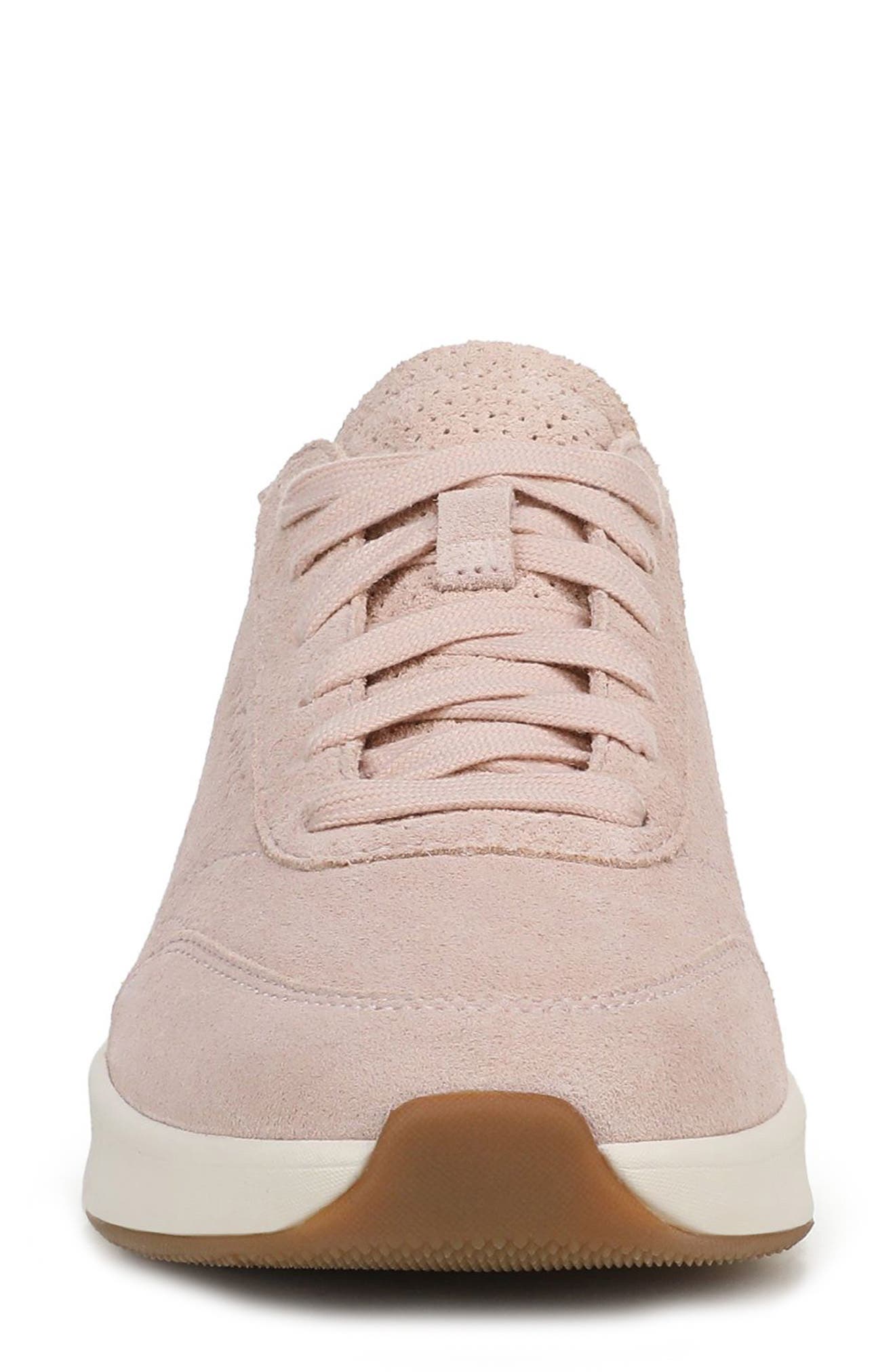 Uptown Metallic Suede Sneaker, Alternate, color, CAMEO ROSE