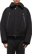 Helmut Lang Cotton Blend Bomber Jacket