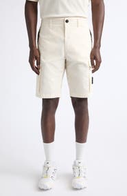 Stone Island Stretch Organic Cotton Twill Cargo Shorts