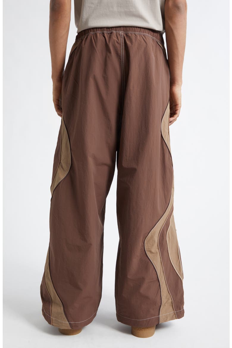 Gender Inclusive UFO Nylon Wide Leg Track Pants, Alternate, color, BROWN