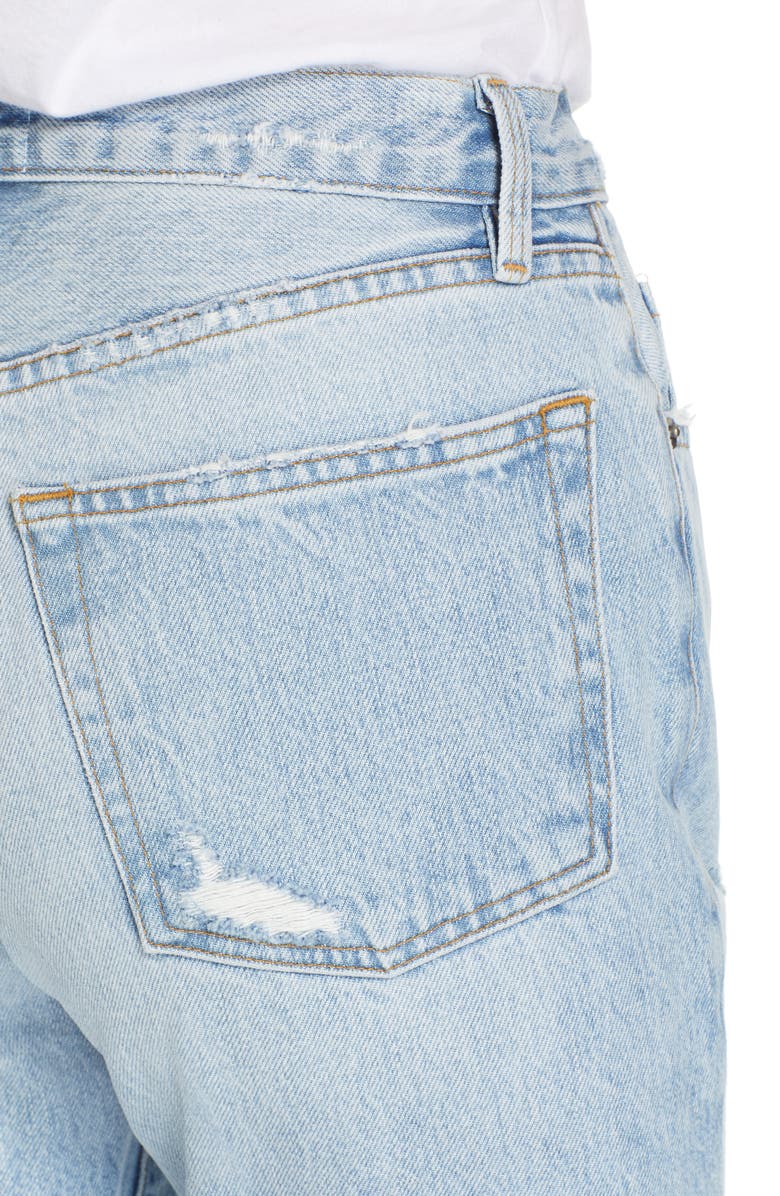FRAME Le Original Ripped High Waist Crop Jeans, Alternate, color, Clash