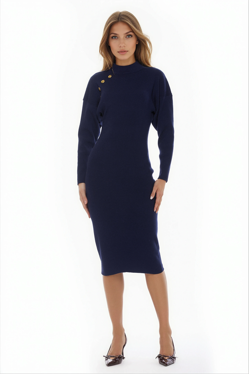 Alexia Admor Indigo Dress In Blue