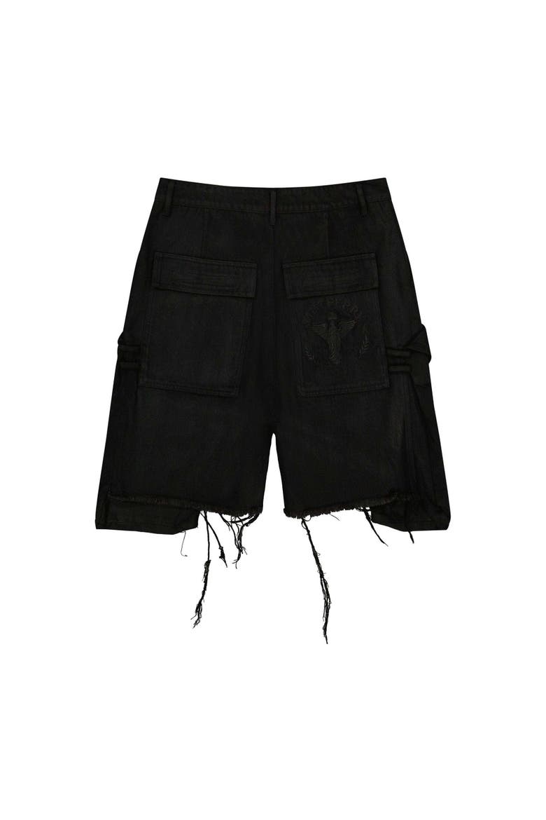 Ox Cargo Denim Short, Alternate, color, Black
