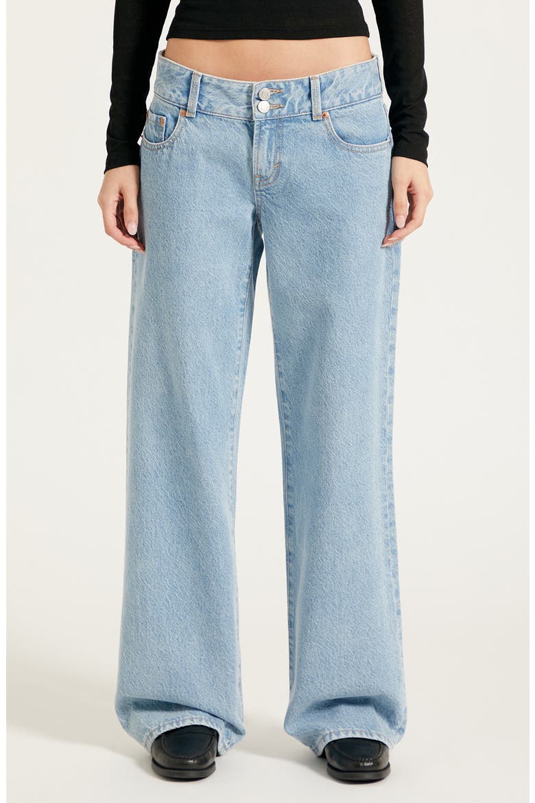 Zoe Low Rise Girlfriend Jeans, Main, color, MEDIUM INDIGO