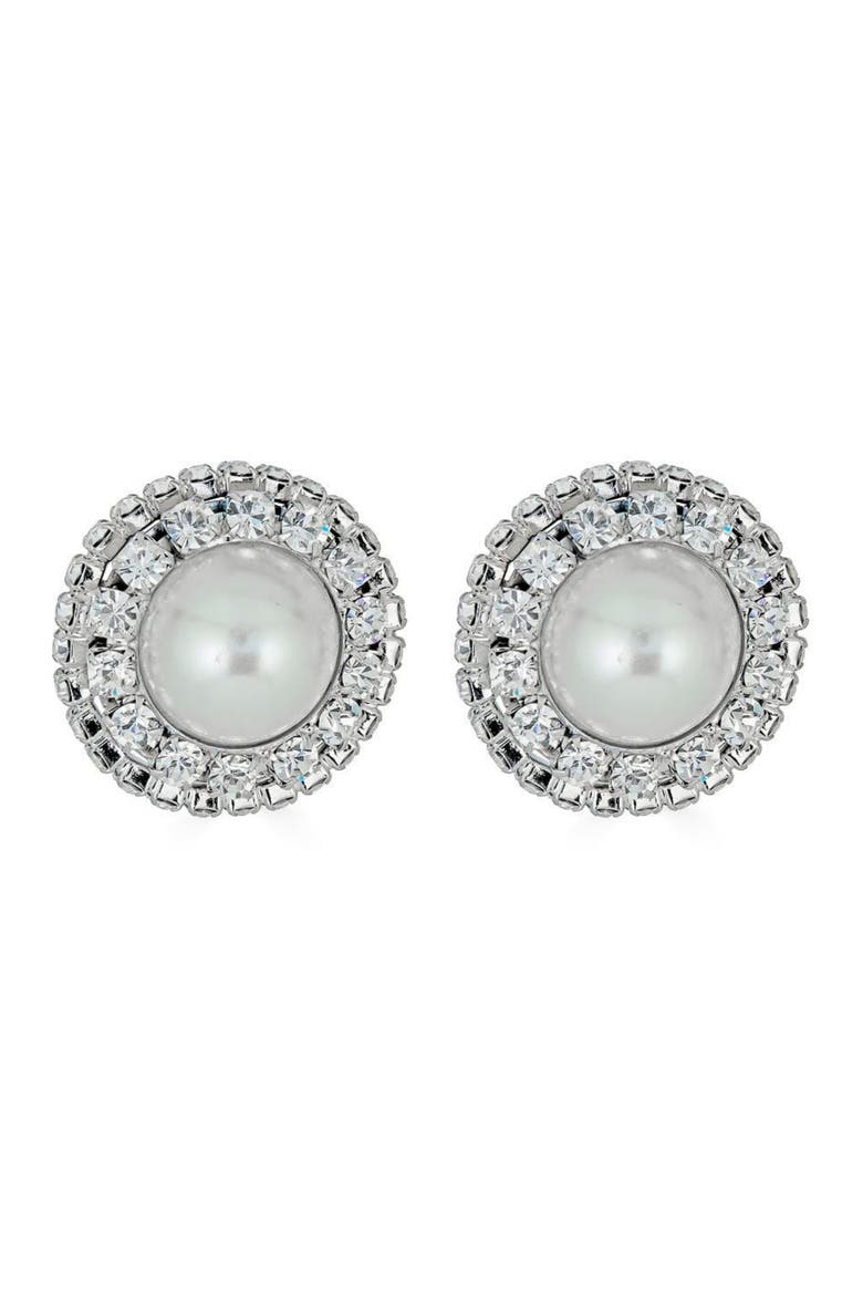 Ondine Earrings, Main, color, White Pearl