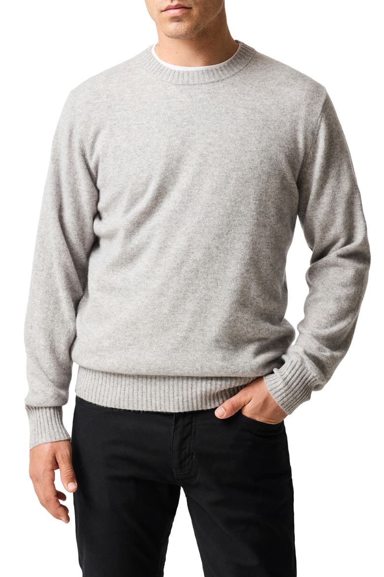 Stewart Island Wool & Cahsmere Crewneck Sweater, Main, color, SLATE