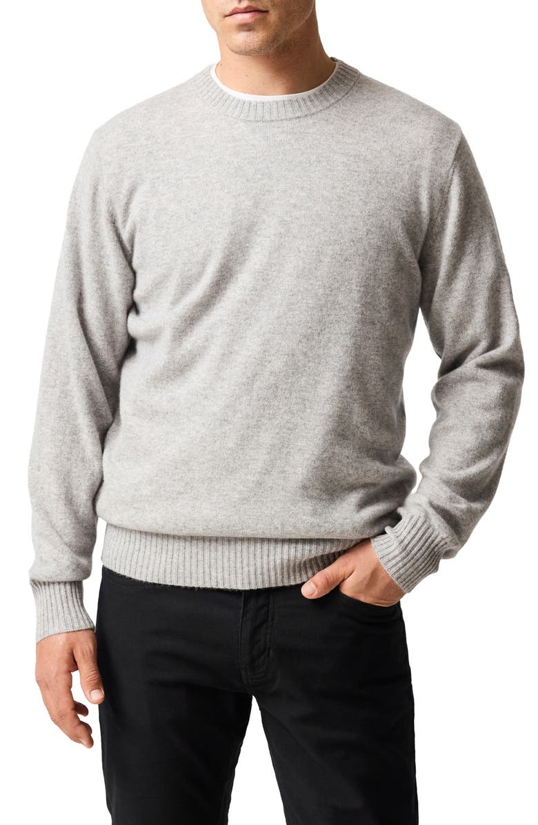 Rodd & Gunn Stewart Island Wool & Cahsmere Crewneck Sweater, Main, color, Slate
