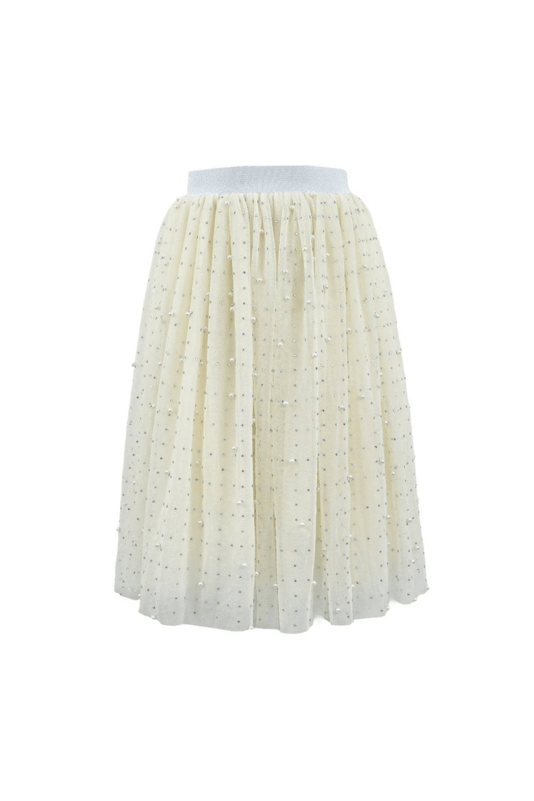 Diamonds and Pearls Midi Skirt, Main, color, Yellow