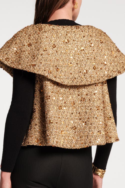 Frances Valentine Peyton Swing Jacket In Brown