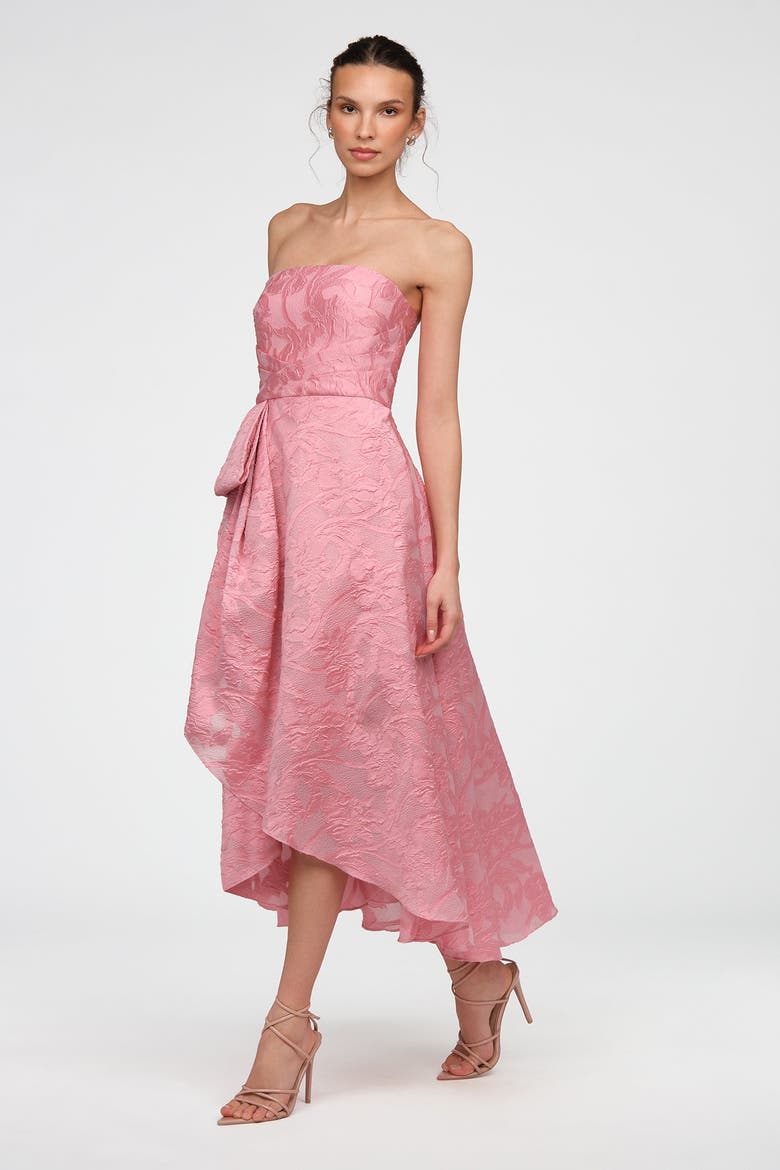 Soraya Strapless Wrap Dress, Alternate, color, Blushberry