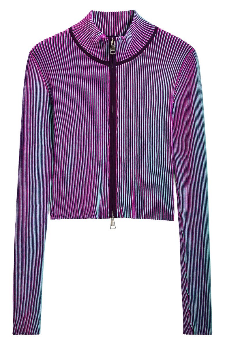 Desigual Front Zip Rib Jacket, Alternate, color, 