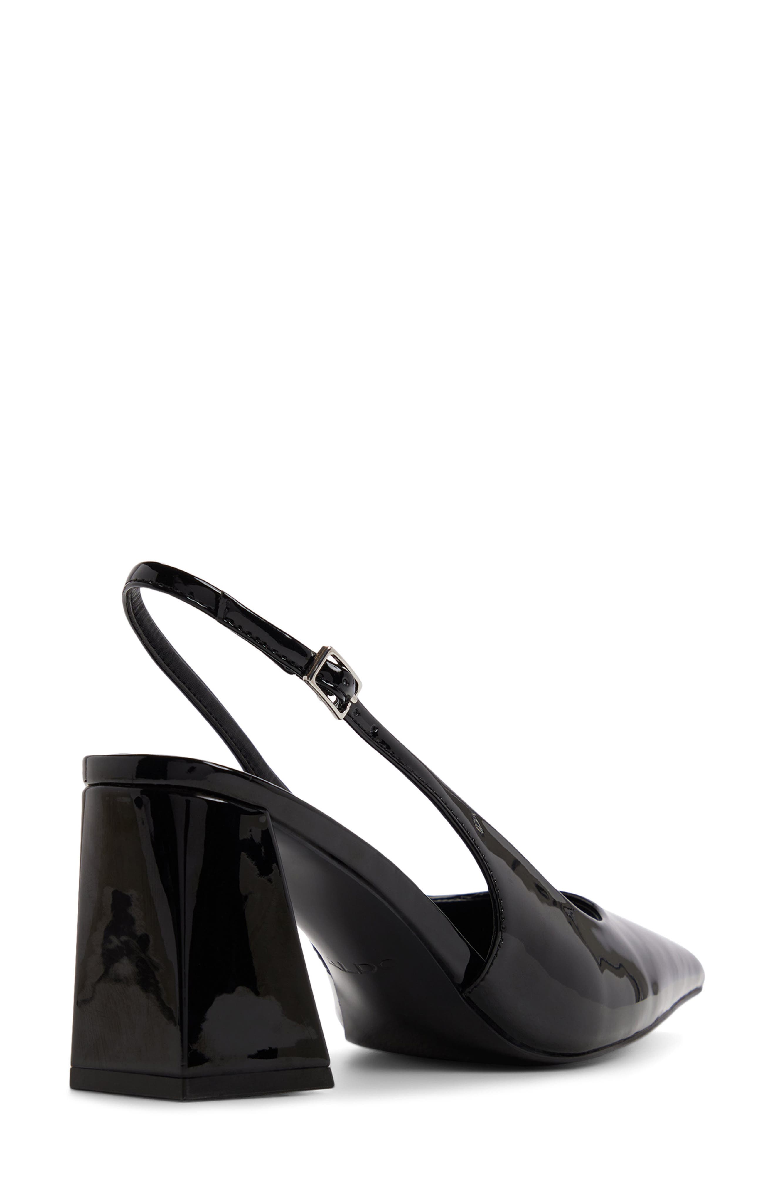 Jannette Slingback Pointed Toe Pump, Alternate, color, BLACK