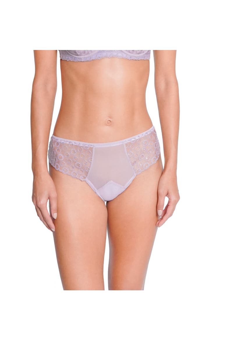 Magique Lace Tanga, Alternate, color, Lilas