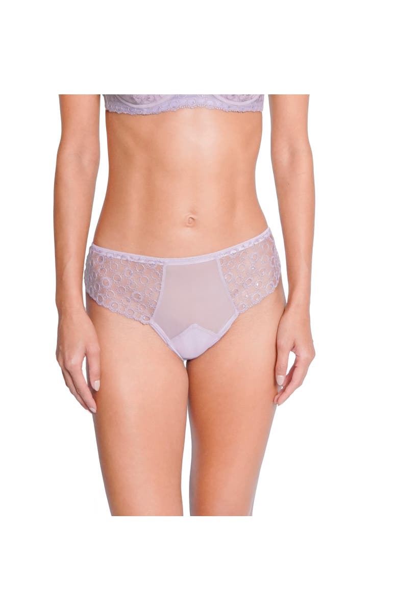 Huit Magique Lace Tanga, Alternate, color, Lilas