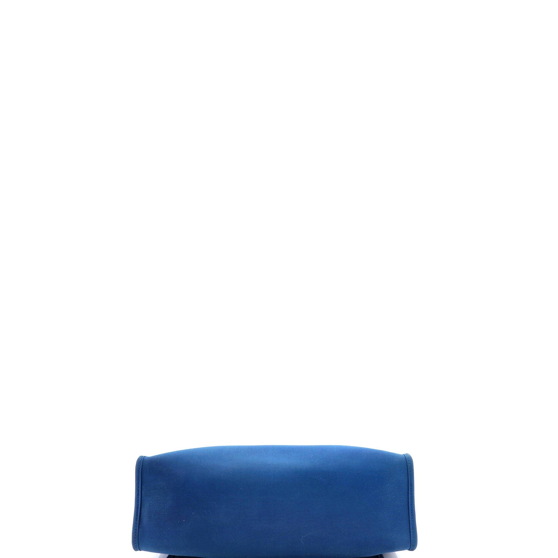 Pre-Owned Hermes Herbag Zip Leather and Toile 31, Alternate, color, Bleu De Galice