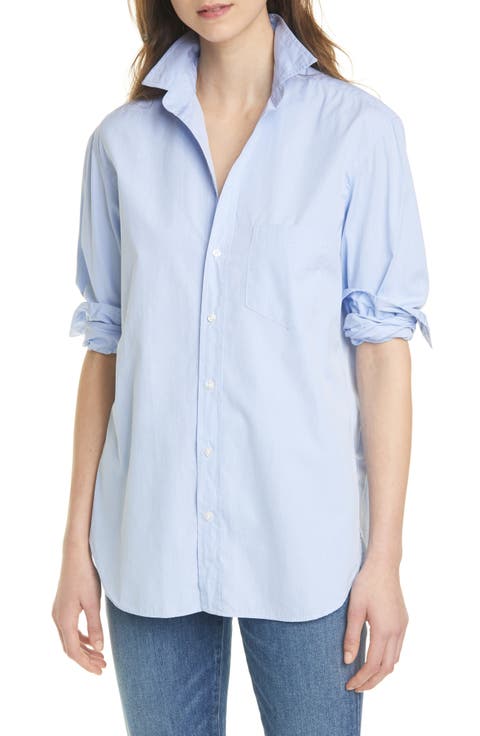 Solid Button-Up Shirt