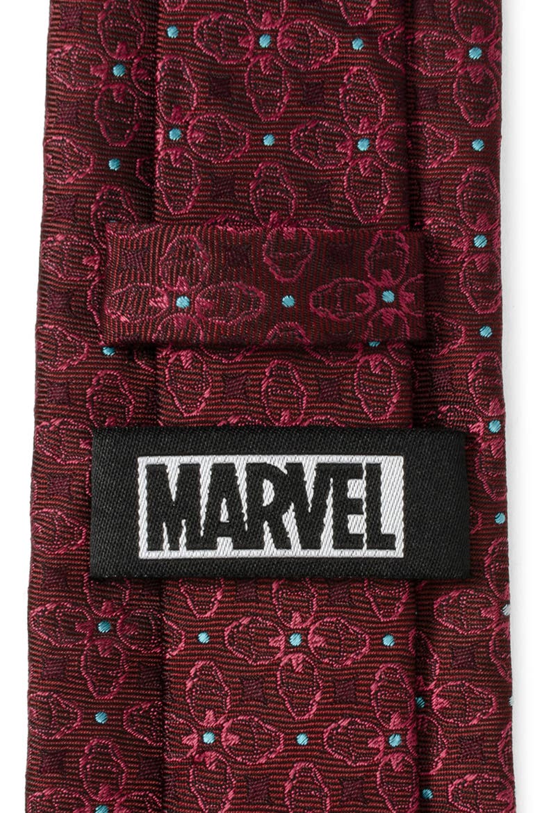 Iron Man Silk Blend Tie, Alternate, color, MAROON