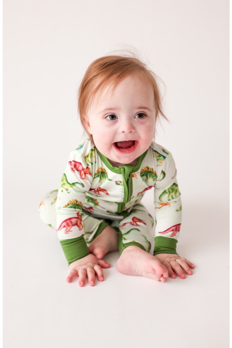 Buddy Fitted Convertible Footie Pajamas, Alternate, color, OPEN GREEN