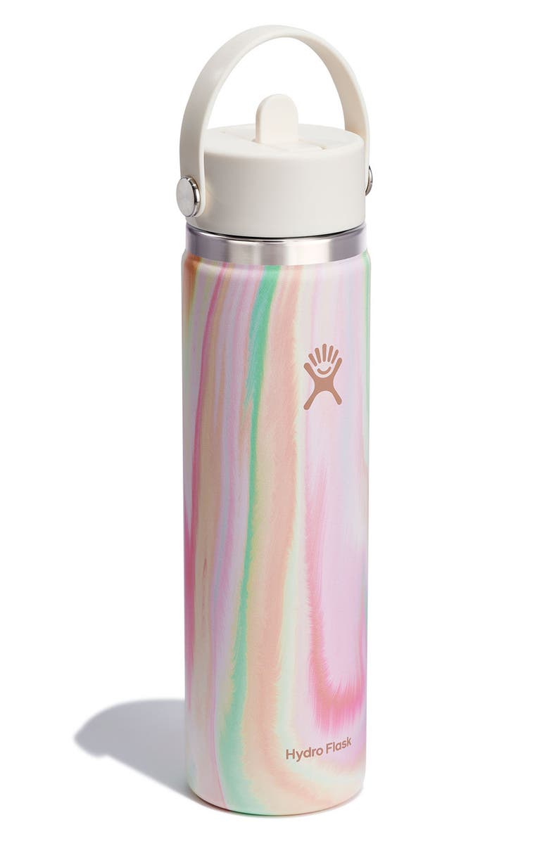 Hydro Flask Sugar Crush 24-Ounce Wide Mouth Flex Straw Cap Water Bottle, Alternate, color, 