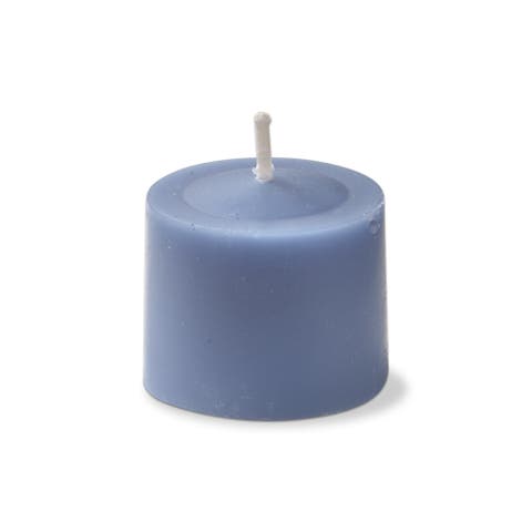 Slate Blue Votive Candles Set of 12 Smokeless Paraffin Wax