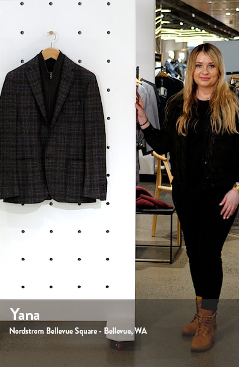 Men's ID Plaid Virgin Wool Car Coat, sales video thumbnail