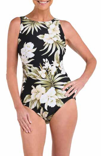 High Neck One-Piece Swimsuit