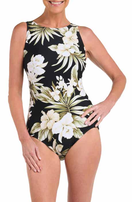 High Neck One-Piece Swimsuit