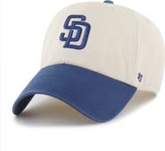 '47 Men's '47  Natural/Blue San Diego Padres Two-Tone Fashion Clean Up Adjustable Hat