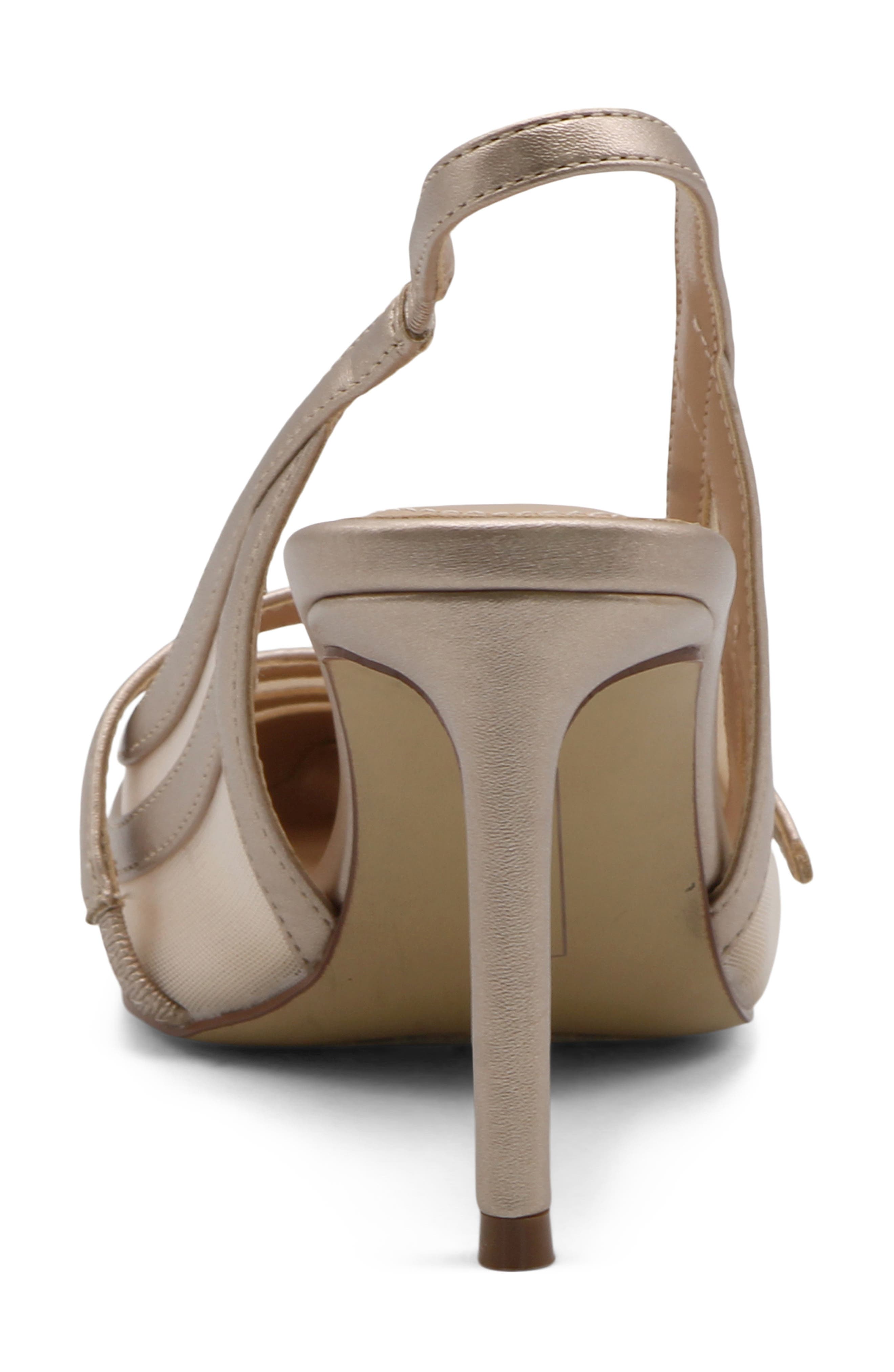 Charles David Swan Slingback Mary Jane Pump, Alternate, color, Gold Metallic