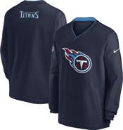 Nike Men's Nike Navy Tennessee Titans 2023/24 Sideline Repel V-Neck Long Sleeve Pullover Windshirt