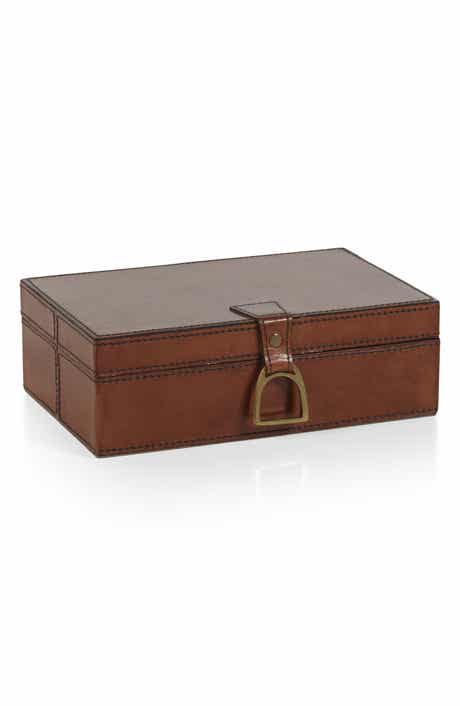 Zodax Chadwell Leather Decorative Box